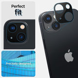 Spigen iPhone 14/iPhone 14 Plus Kameraskydd Glas.tR Optik 2-pack Svart