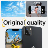 Spigen iPhone 14/iPhone 14 Plus Kameraskydd Glas.tR Optik 2-pack Svart