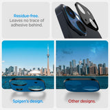 Spigen iPhone 14/iPhone 14 Plus Kameraskydd Glas.tR Optik 2-pack Svart