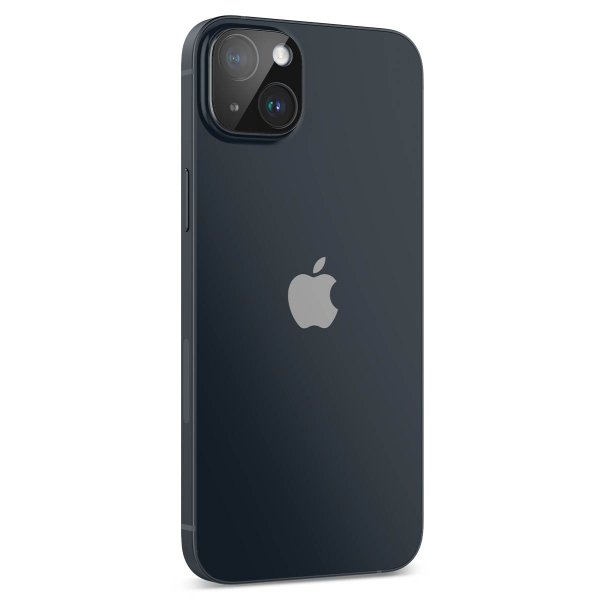 Spigen iPhone 14/iPhone 14 Plus Kameraskydd Glas.tR Optik 2-pack Svart