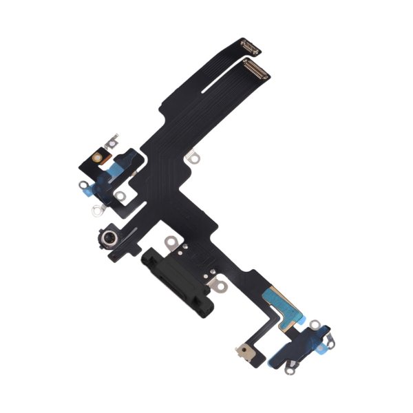 iPhone 14 Laddkontakt med Flexkabel Original - Svart