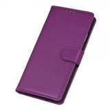 iPhone 14 Plus Fodral Litchi Lila