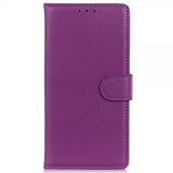 iPhone 14 Plus Fodral Litchi Lila
