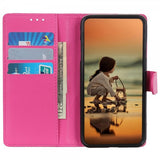 iPhone 14 Plus Fodral Litchi Magenta