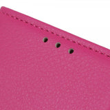 iPhone 14 Plus Fodral Litchi Magenta