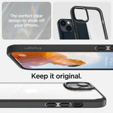 Spigen iPhone 14 Plus Skal Crystal Hybrid Matte Black