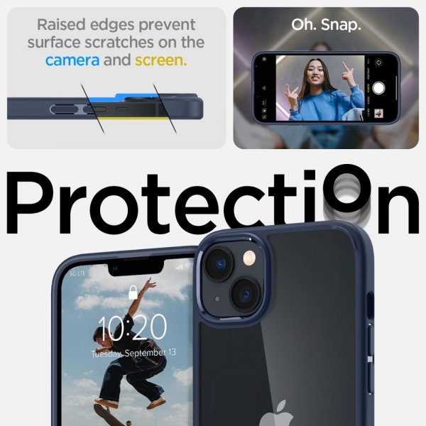 Spigen iPhone 14 Plus Skal Crystal Hybrid Navy Blue