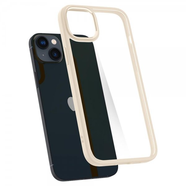 Spigen iPhone 14 Plus Skal Crystal Hybrid Sand Beige