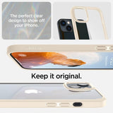 Spigen iPhone 14 Plus Skal Crystal Hybrid Sand Beige