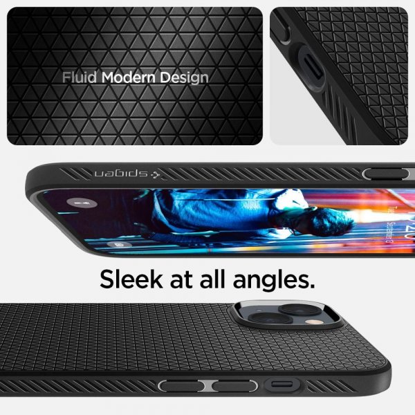 Spigen iPhone 14 Plus Skal Liquid Air Matte Black