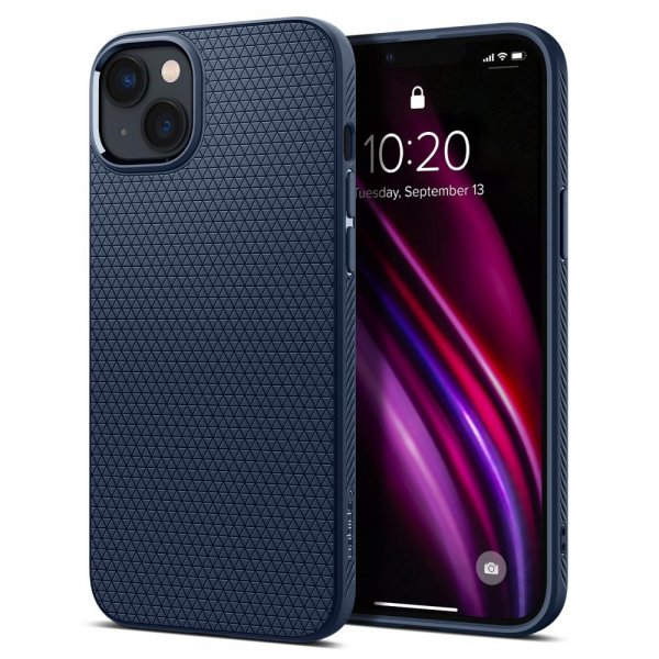 Spigen iPhone 14 Plus Skal Liquid Air Navy Blue