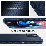 Spigen iPhone 14 Plus Skal Liquid Air Navy Blue