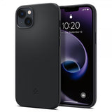 Spigen iPhone 14 Plus Skal Silicone Fit MagFit Svart