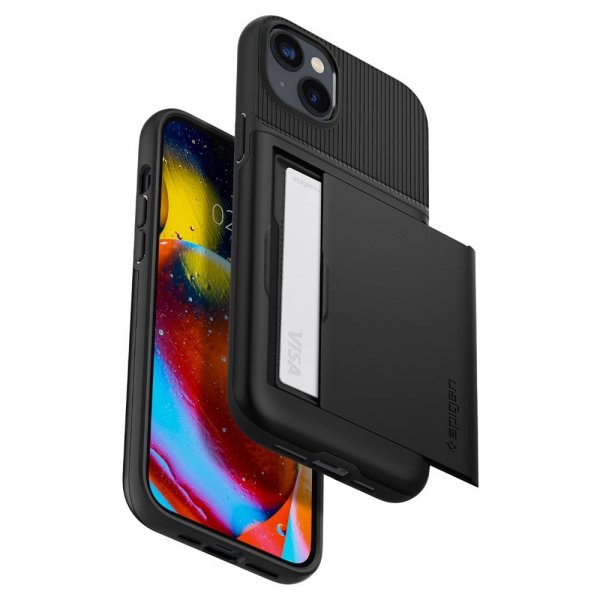Spigen iPhone 14 Plus Skal Slim Armor CS Svart