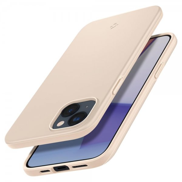 Spigen iPhone 14 Plus Skal Thin Fit Sand Beige