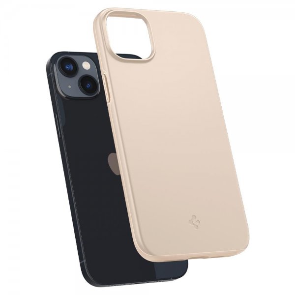 Spigen iPhone 14 Plus Skal Thin Fit Sand Beige