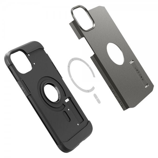 Spigen iPhone 14 Plus Skal Tough Armor MagFit Gunmetal