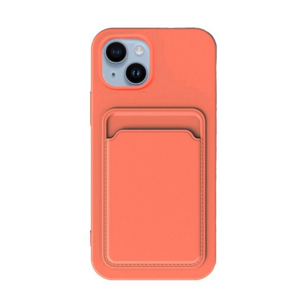 iPhone 14 Skal Korthållare Orange