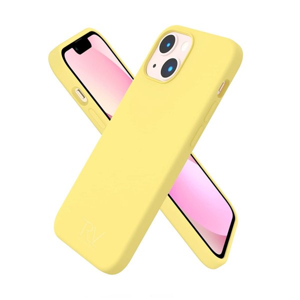 Rvelon iPhone 14 Skal Silikon Gul