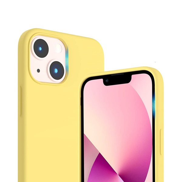 Rvelon iPhone 14 Skal Silikon Gul