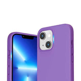 Rvelon iPhone 14 Skal Silikon Lila