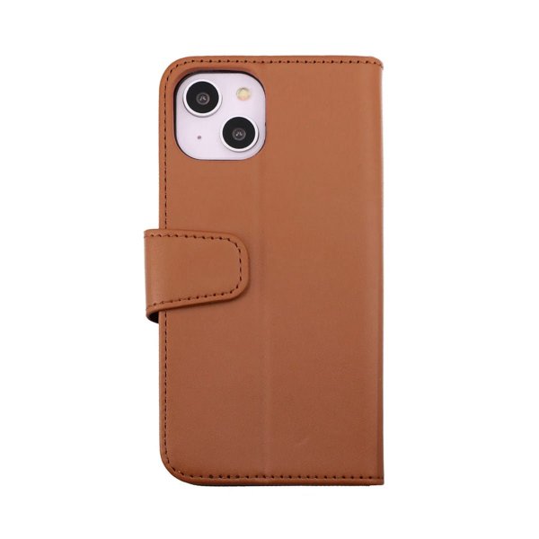 Rvelon iPhone 14 Fodral Utfällbart Kortfack Brun