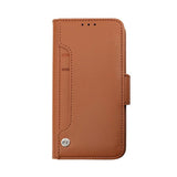 Rvelon iPhone 14 Fodral Utfällbart Kortfack Brun