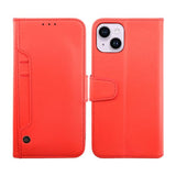 Rvelon iPhone 14 Fodral Utfällbart Kortfack Röd