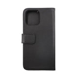 Rvelon iPhone 14 Fodral Äkta läder Kortfack Svart