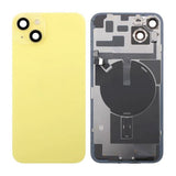 iPhone 14 Plus Baksida Glas Komplett - Gul