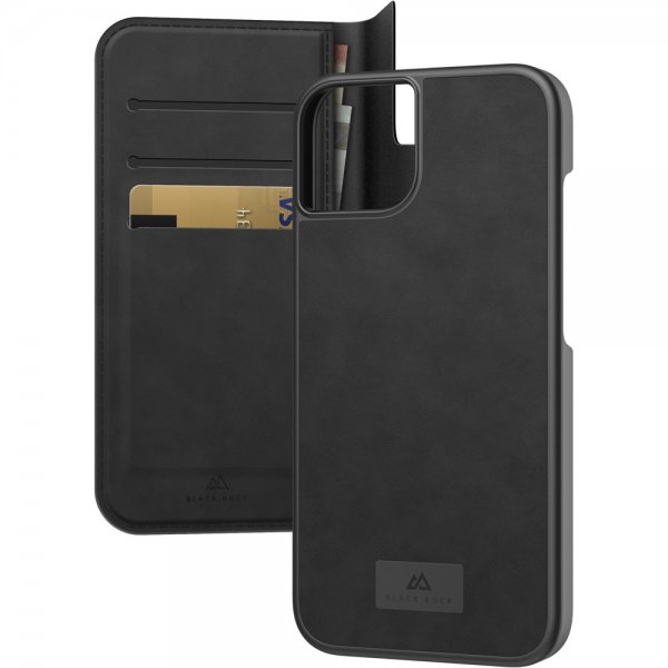 Black Rock iPhone 14 Plus Fodral 2 in 1 Wallet Case Löstagbart Skal Svart