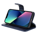 Nordic Covers iPhone 14 Plus Fodral Essential Leather Heron Blue