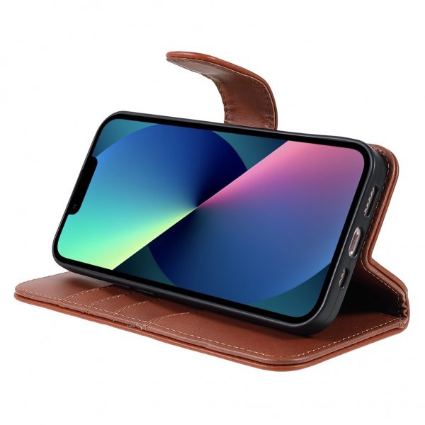 Nordic Covers iPhone 14 Plus Fodral Essential Leather Maple Brown