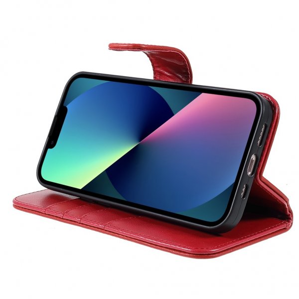 Nordic Covers iPhone 14 Plus Fodral Essential Leather Poppy Red