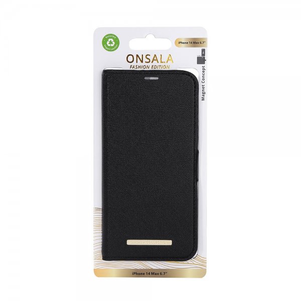 Onsala iPhone 14 Plus Fodral Fashion Edition Löstagbart Skal Midnight Black
