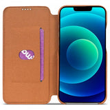 Lc.Imeeke iPhone 14 Plus Fodral Flip Ljusbrun