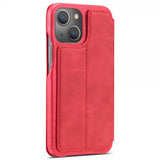 Lc.Imeeke iPhone 14 Plus Fodral Flip Röd