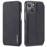 Lc.Imeeke iPhone 14 Plus Fodral Flip Svart