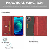 Lc.Imeeke iPhone 14 Plus Fodral Kortfack Utsida Röd