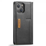 Lc.Imeeke iPhone 14 Plus Fodral Kortfack Utsida Svart