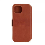 Krusell iPhone 14 Plus Fodral Leather PhoneWallet Cognac