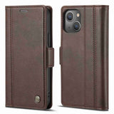 Lc.Imeeke iPhone 14 Plus Fodral med Kortfack Brun