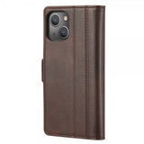 Lc.Imeeke iPhone 14 Plus Fodral med Kortfack Brun