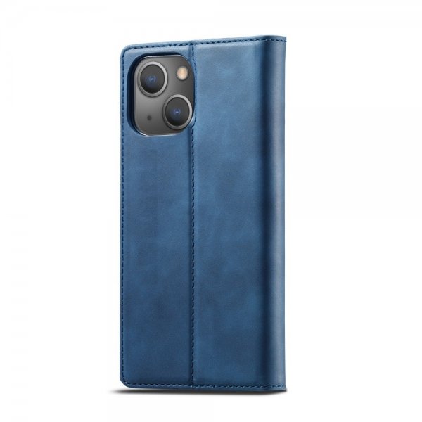 Lc.Imeeke iPhone 14 Plus Fodral med Kortfack Flip Blå