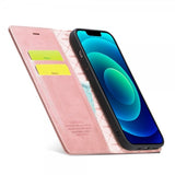 Lc.Imeeke iPhone 14 Plus Fodral med Kortfack Flip Roseguld