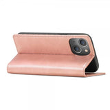Lc.Imeeke iPhone 14 Plus Fodral med Kortfack Flip Roseguld