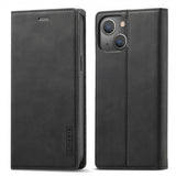 Lc.Imeeke iPhone 14 Plus Fodral med Kortfack Flip Svart
