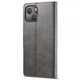 Lc.Imeeke iPhone 14 Plus Fodral med Kortfack Stativfunktion Grå