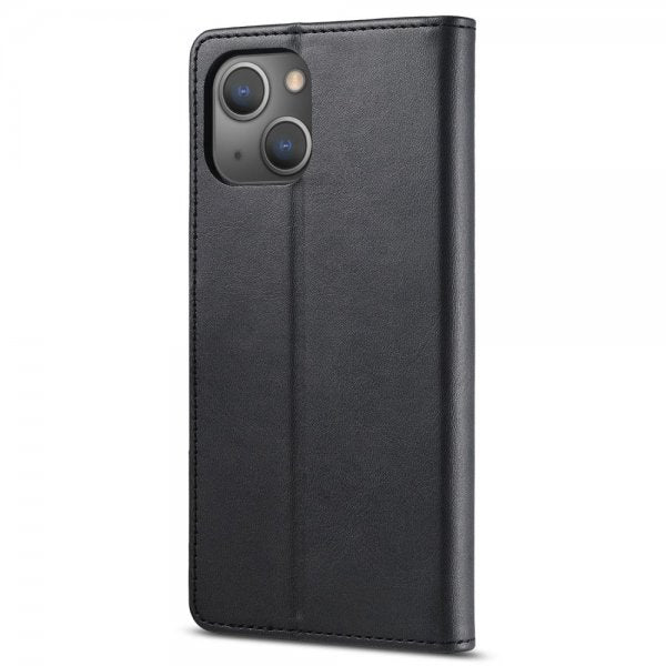 Lc.Imeeke iPhone 14 Plus Fodral med Kortfack Stativfunktion Svart