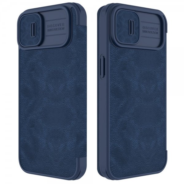 Nillkin iPhone 14 Plus Fodral Qin Pro Series Blå